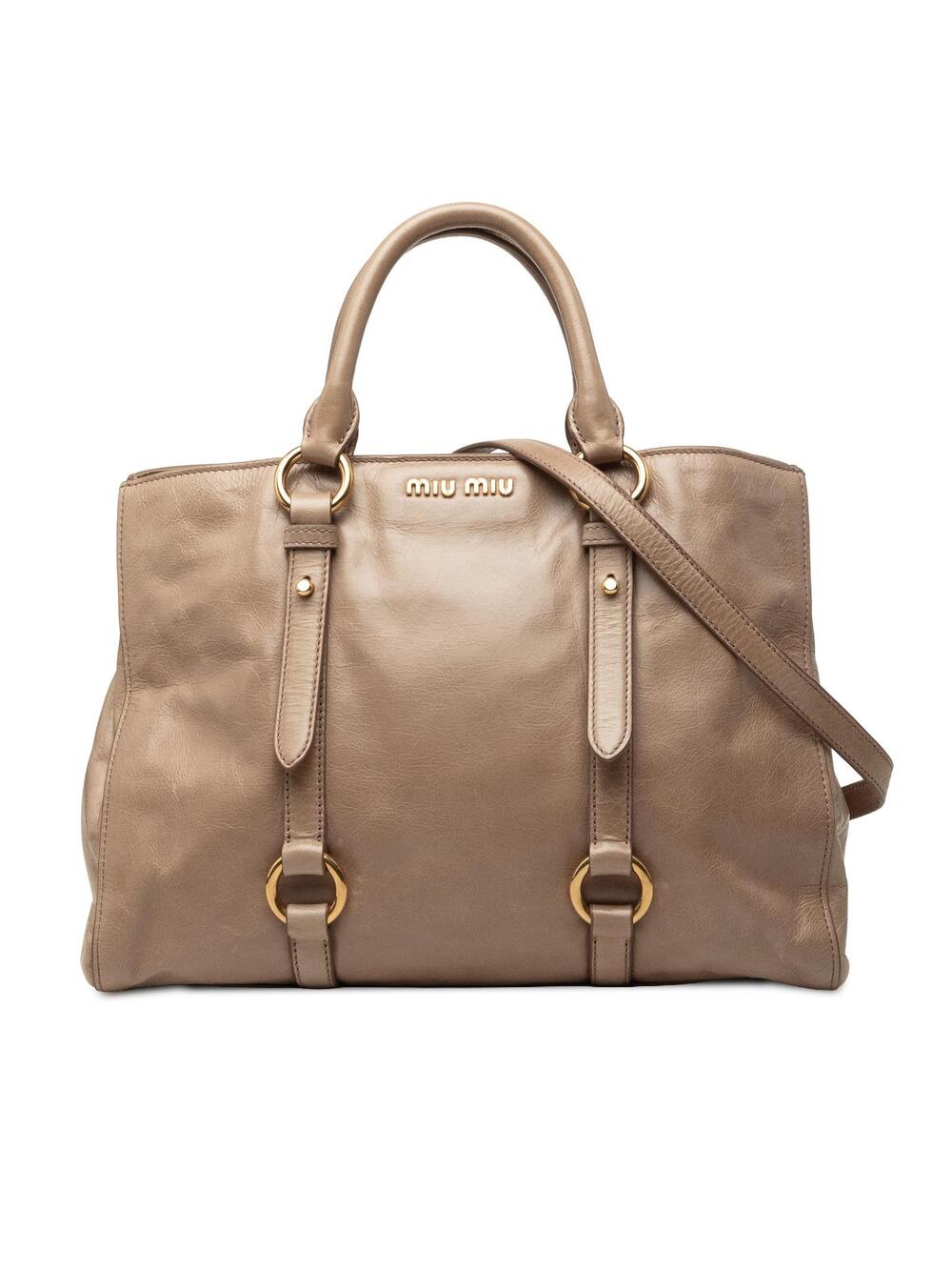 Miu Vitello Shine Satchel Pre- #360442M75B